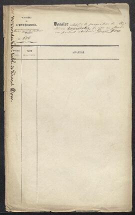 Dossier concernant un Portrait attribué à Gérard Dow [Dou], offerts en vente par Mr Henri Voordec...