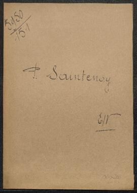 Lettere adressée à Mr P. Saintenoy (Bruxelles) concernant un Saint Sébastien, tableau qu'il désir...