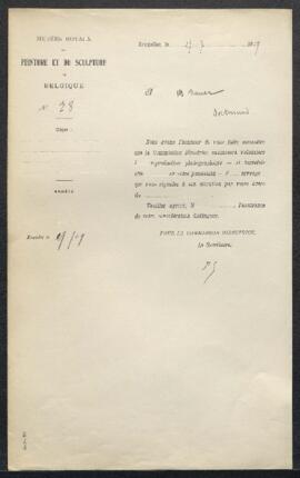 Dossier concernant treize Portraits d'apôtres attribués à P[eter] P[aul] Rubens, offerts en vente...