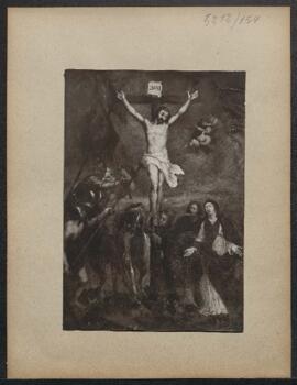 Dossier concernant neuf tableaux anciens dont un Christ en croix, Diane chasseresse et Vénus de P...