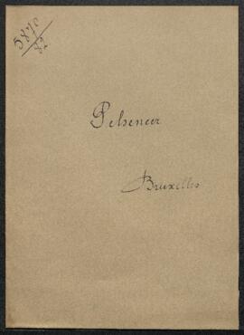 Dossier concernant le peintre Henri Gervex, demande émanant de Madame Gervex, via le secrétaire p...