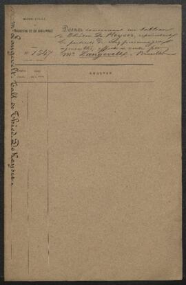 Dossier concernant un tableau de [Théodore de Keyser ?] représentant Cinq personnages agenouillés...