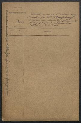 Dossier concernant l’exposition au Musée, en 1891, de photographies faites d’après les tableaux d...