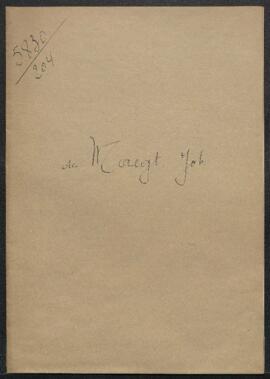 Lettre de remerciements adressée à Mr L. van Puyvelde par Joh. de Maegt, journaliste.