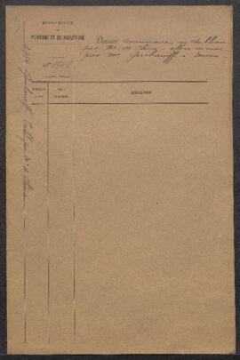 Dossier concernant un tableau de Marten van Cleef représentant une Scène villageoise (un carnaval...