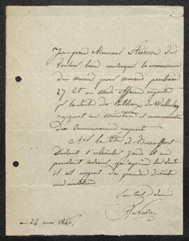 Dossier concernant les acquisitions briguées par le Musée à la vente Lord Wellesley (Bruxelles, 1...