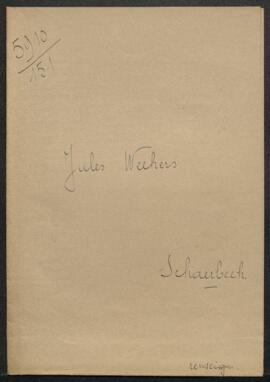 Dossier concernant une demande de renseignements de Mr Jules Weekers (Bruxelles) relative au pein...