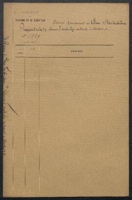 Dossier concernant un tableau de [Piet Jan] van der Ouderaa représentant Anne d'Autriche entrant ...
