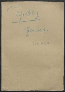 Dossier concernant un échange de correspondance avec Mr Gielly conservateur des Beaux-Arts au Mus...