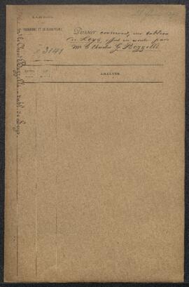 Dossier concernant un tableau de Henri Leys représentant L’atelier de Rembrandt, offert en vente ...