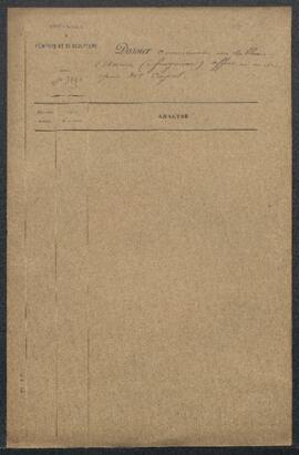 Dossier concernant un fragment de tableau ancien représentant Un joueur de vielle sous un arbre, ...
