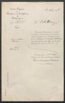 Dossier concernant plusieurs tableaux anciens de l’école hollandaise et flamande dont un Meindert...