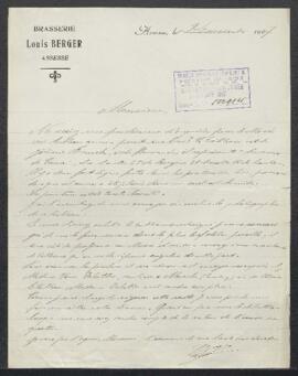 Lettre concernant Les noces de Cana tableau attribué à Hieronymus Franck, offert en vente par Mr ...