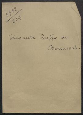 Dossier concernant la collection de tableaux anciens du vicomte de Ruffo Bonneval (Bruxelles) com...