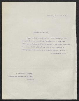 Dossier concernant un buste en bronze de P[ieter] Braecke intitulé En 1915, acquis par le Départe...