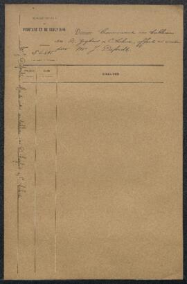 Dossier concernant un tableau de D. Zeghers et Corn. Schut représentant Vierge et Enfant entourés...