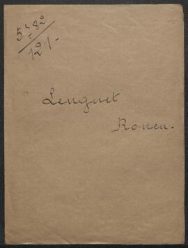 Dossier concernant Henri VIII et Anne de Boleyn, tableau de Joseph Correns, Mr Longuet (France, R...