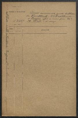 Dossier concernant quatre tableaux modernes, une Marine de J. H. Koekkoek, deux petits tableaux d...