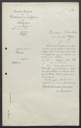 Dossier concernant La Douleur, tableau attribué à Jean-Baptiste Greuze, offert en vente par la Ga...
