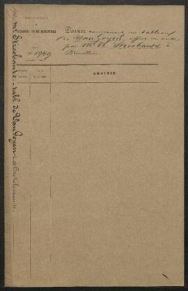 Dossier concernant un Paysage de J. van Goyen et un Intérieur de Q. Brekelencamp [Quiringh van Br...