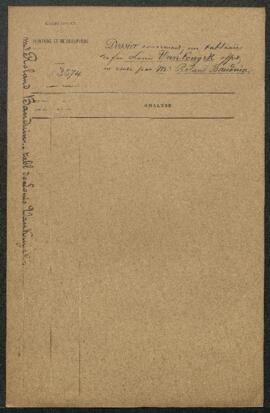 Dossier concernant un tableau de feu Louis Van Kuyck (sujet non mentionné), offert en vente par l...