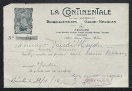 Dossier concernant un tableau envoyé au Musée par Mr Vander Heyde (sans autre spécification).