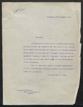 Dossier concernant des sculptures de Jean-François Vermeylen et de son fils François Vermeylen, o...