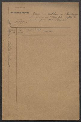 Dossier concernant un tableau de Hippolyte Boulenger, Sous-bois / Lisière de bois (inv. 3276), ac...
