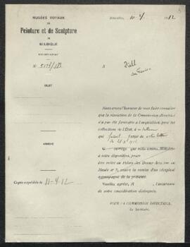 Dossier concernant Le siège de Naarden, tableau de Jan [Johan] van Huchtenburgh, offert en vente ...