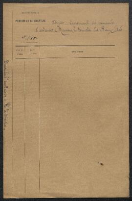 Dossier concernant une demande d’audience adressée au ministre pour diverses questions et notamme...