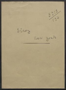 Dossier concernant la demande de renseignements du marchand d’art George L. McElroy (Etats-Unis, ...