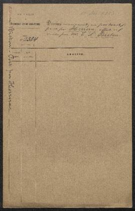 Dossier concernant un Portrait d’homme par B. Herrera, daté 1596, offert en vente par Mr Th. Léon...