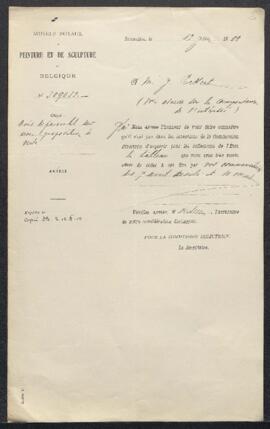 Dossier concernant un tableau ancien sur bois début XVIe offert en vente par Mr Jos. Eckert (Alle...