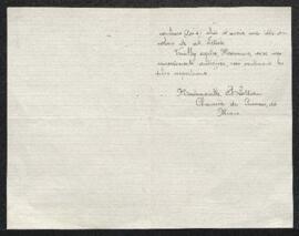 Dossier concernant une demande d'épreuves photographiques des tableaux du Corrège émanant de Mlle...
