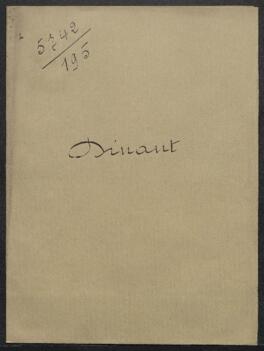 Dossier concernant la demande en prêt de l’Administration communale de la ville de Dinant du tableau de H[ippolyte] Boulenger, Vue de Dinant, ainsi que de divers tableaux ou études faisant partie du Musée Wiertz pour une exposition organisée du 15 juillet au 15 septembre.
