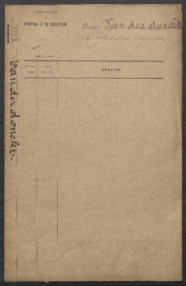 Dossier concernant un tableau d’Edouard Agneessens représentant Une jeune fille hongroise allant ...