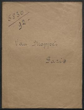 Dossier concernant une Madone tableau attribué à Di[e]ric Bouts ou à Rogier van der Weyden, offer...