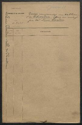Dossier concernant un petit tableau de Chardin intitulé Le collectionneur, offert en vente par Lo...