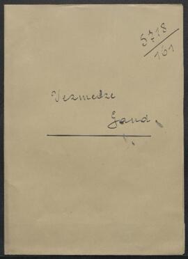 Dossier concernant la demande de renseignements de Mr A.Vermeire (Gand) sur le peintre paysagiste...