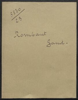 Dossier concernant une demande de MM Van Rysselberghe et Rombaut (Gand) désirant savoir où ils pe...