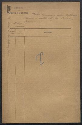 Dossier concernant plusieurs tableaux anciens, e.a. un Sacrifice d’Abraham par Lucas Giordano, un...