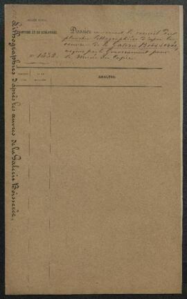 Dossier concernant l’album lithographique de la collection Boisserée de Cologne (inv. 2525), acqu...
