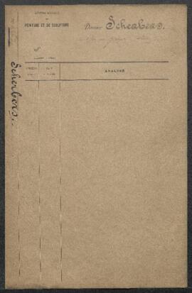 Dossier concernant un tableau de Joseph Stevens représentant Une tête de chien griffon, offert en...