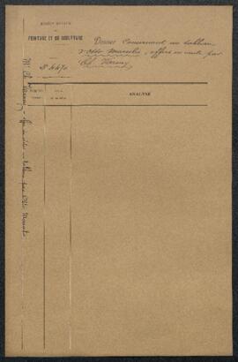 Dossier concernant un tableau signé Otto Marcellis, Reptiles et papillons, offert en vente par le...