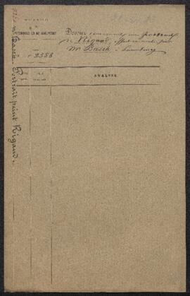 Dossier concernant le Portrait de Freiherr von Stäfis herr von Mocondin / [Portrait de Franz Hein...