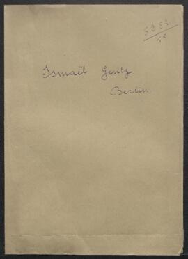 Dossier concernant le legs par Ismaël Gentz (Allemagne, Berlin) de dix de ses dessins de Portrait...