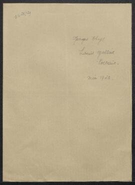 Dossier concernant un Portrait, tableau de Louis Gallait, offert en vente par Georges Thijs (Brux...