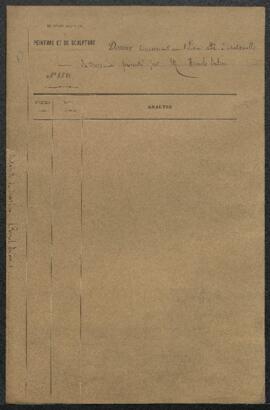 Dossier concernant un tableau sur bois attribué à Antonello de Messines représentant Sainte Cathe...