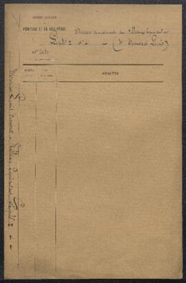 Dossier concernant trois tableaux représentant S.M. le roi Léopold Ier, Le Duc de Brabant et Loui...