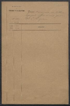 Dossier concernant un tableau de Ribera dit l’Espagnolet représentant un Saint en extase dans une...